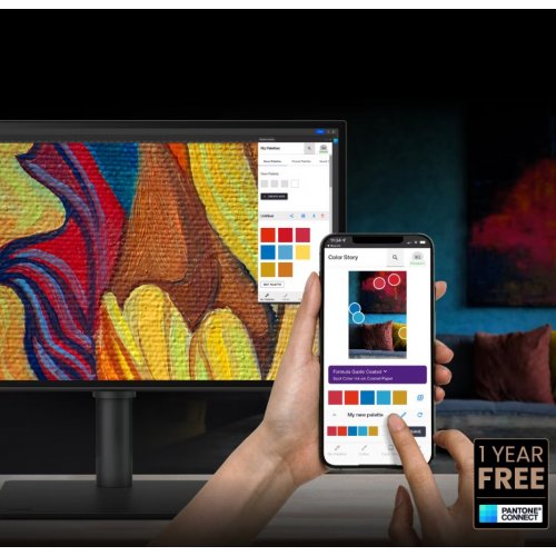 Купити Монітор BenQ 27" PD2730S (9H.LN7LA.TBE) White - ціна в Києві, Львові, Вінниці, Хмельницькому, Франківську, Україні | інтернет-магазин TELEMART.UA фото
