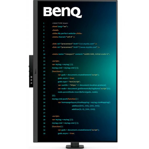 Купити Монітор BenQ 31.5" RD320UA (9H.LMTLA.TBE) Black - ціна в Києві, Львові, Вінниці, Хмельницькому, Франківську, Україні | інтернет-магазин TELEMART.UA фото