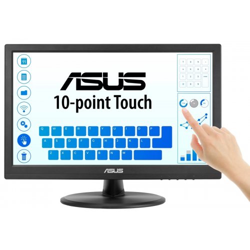 Купити Монітор Asus 15.6" VT169HE (90LM09V1-B01170) Black - ціна в Києві, Львові, Вінниці, Хмельницькому, Франківську, Україні | інтернет-магазин TELEMART.UA фото
