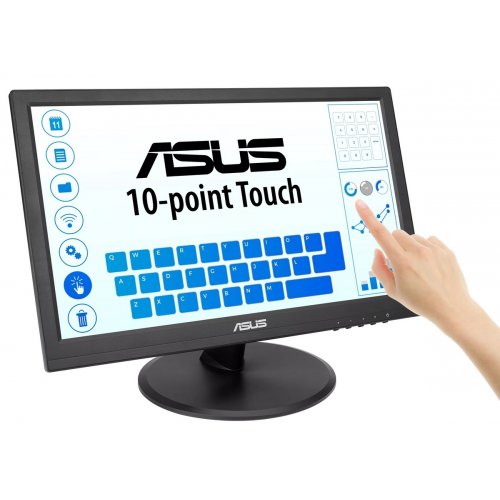 Купити Монітор Asus 15.6" VT169HE (90LM09V1-B01170) Black - ціна в Києві, Львові, Вінниці, Хмельницькому, Франківську, Україні | інтернет-магазин TELEMART.UA фото