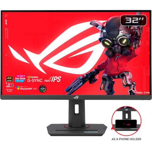 Купити Монітор Asus 31.5" ROG Strix XG32UCG (90LM0B01-B01171) Black - ціна в Києві, Львові, Вінниці, Хмельницькому, Франківську, Україні | інтернет-магазин TELEMART.UA фото