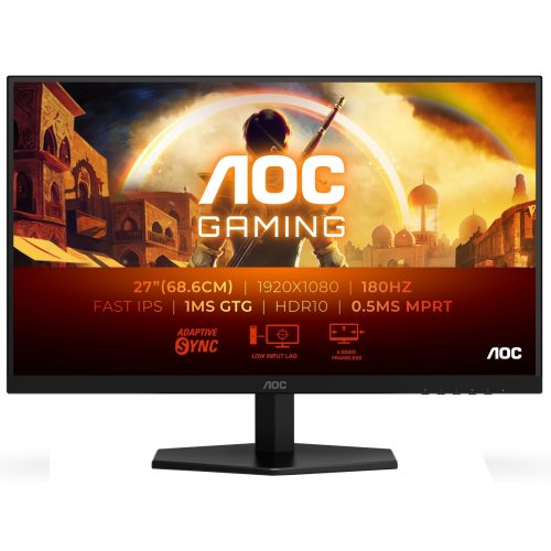 Купити Монітор AOC 27" 27G42E Black - ціна в Києві, Львові, Вінниці, Хмельницькому, Франківську, Україні | інтернет-магазин TELEMART.UA фото