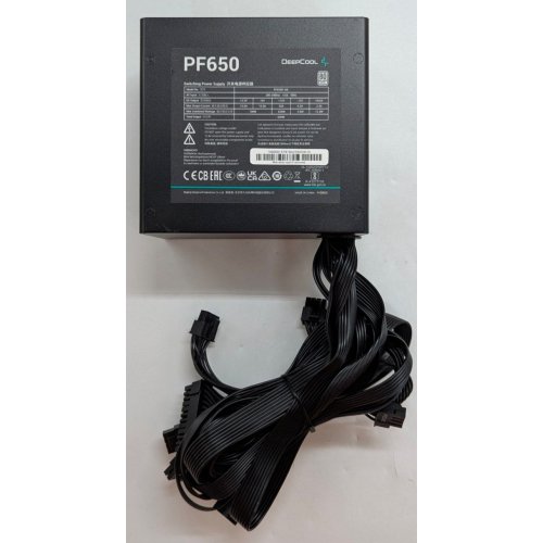 Купить Блок питания Deepcool PF650 650W (R-PF650D-HA0B-EU) (Восстановлено продавцом, 785147) с проверкой совместимости: обзор, характеристики, цена в Киеве, Днепре, Одессе, Харькове, Украине | интернет-магазин TELEMART.UA фото