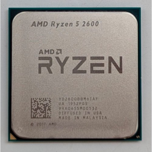 Купить Процессор AMD Ryzen 5 2600 3.4(3.9)GHz 16MB sAM4 Tray (YD2600BBM6IAF) (Восстановлено продавцом, 785198) с проверкой совместимости: обзор, характеристики, цена в Киеве, Днепре, Одессе, Харькове, Украине | интернет-магазин TELEMART.UA фото