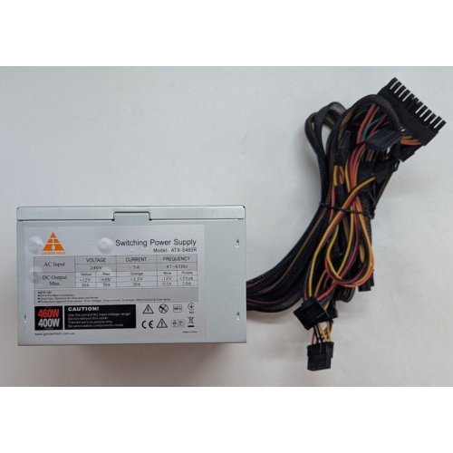 Блок живлення Golden Field ATX-S460 460W (Відновлено продавцем, 785312) купити з перевіркою сумісності: огляд, характеристики, ціна у Києві, Львові, Вінниці, Хмельницькому, Івано-Франківську, Україні | інтернет-магазин TELEMART.UA фото