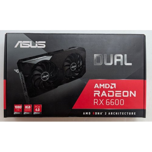 Купить Видеокарта Asus Dual Radeon RX 6600 8192MB (DUAL-RX6600-8G) (Восстановлено продавцом, 785318) с проверкой совместимости: обзор, характеристики, цена в Киеве, Днепре, Одессе, Харькове, Украине | интернет-магазин TELEMART.UA фото
