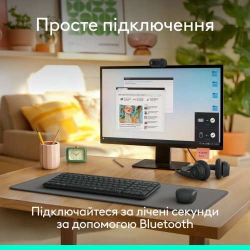 Купити Клавіатура Logitech K250 Wireless (920-013822) Graphite - ціна в Києві, Львові, Вінниці, Хмельницькому, Франківську, Україні | інтернет-магазин TELEMART.UA фото