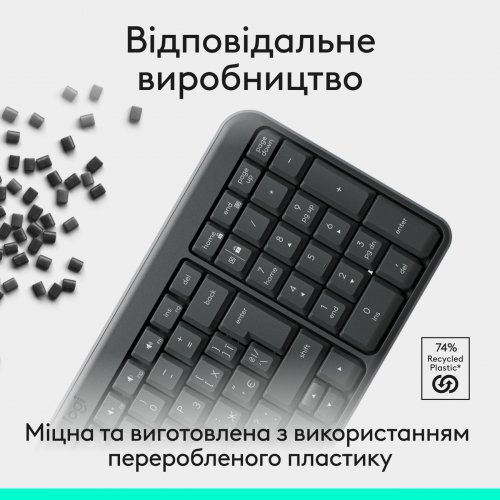 Купити Клавіатура Logitech K250 Wireless (920-013822) Graphite - ціна в Києві, Львові, Вінниці, Хмельницькому, Франківську, Україні | інтернет-магазин TELEMART.UA фото