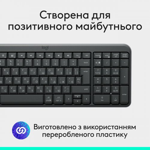 Купити Клавіатура Logitech K250 Wireless (920-013822) Graphite - ціна в Києві, Львові, Вінниці, Хмельницькому, Франківську, Україні | інтернет-магазин TELEMART.UA фото