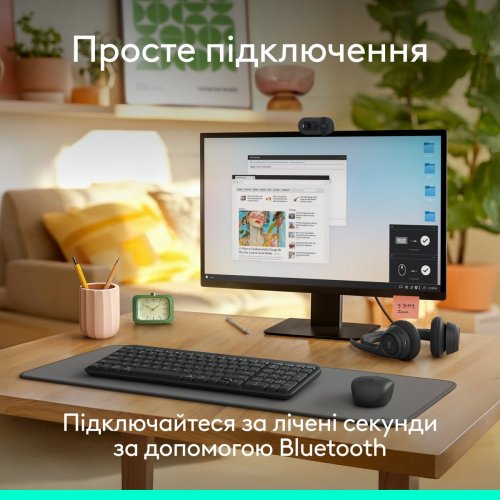 Купити Клавіатура Logitech K250 Wireless (920-013822) Graphite - ціна в Києві, Львові, Вінниці, Хмельницькому, Франківську, Україні | інтернет-магазин TELEMART.UA фото