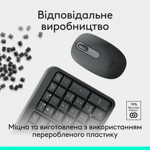 Купити Комплект Logitech MK250 Wireless Combo (920-013823) Graphite - ціна в Києві, Львові, Вінниці, Хмельницькому, Франківську, Україні | інтернет-магазин TELEMART.UA фото