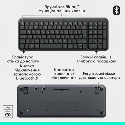 Купити Комплект Logitech MK250 Wireless Combo (920-013823) Graphite - ціна в Києві, Львові, Вінниці, Хмельницькому, Франківську, Україні | інтернет-магазин TELEMART.UA фото