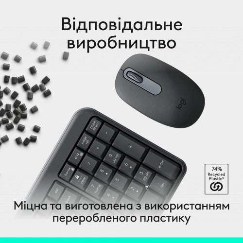 Купити Комплект Logitech MK250 Wireless Combo (920-013823) Graphite - ціна в Києві, Львові, Вінниці, Хмельницькому, Франківську, Україні | інтернет-магазин TELEMART.UA фото