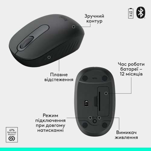 Купити Комплект Logitech MK250 Wireless Combo (920-013823) Graphite - ціна в Києві, Львові, Вінниці, Хмельницькому, Франківську, Україні | інтернет-магазин TELEMART.UA фото