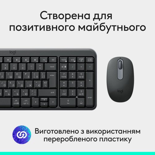 Купити Комплект Logitech MK250 Wireless Combo (920-013823) Graphite - ціна в Києві, Львові, Вінниці, Хмельницькому, Франківську, Україні | інтернет-магазин TELEMART.UA фото