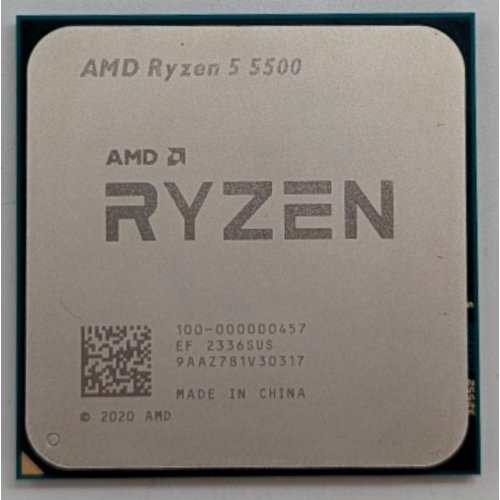 Купить Процессор AMD Ryzen 5 5500 3.6(4.2)GHz 16MB sAM4 Tray (100-000000457) (Восстановлено продавцом, 785327) с проверкой совместимости: обзор, характеристики, цена в Киеве, Днепре, Одессе, Харькове, Украине | интернет-магазин TELEMART.UA фото