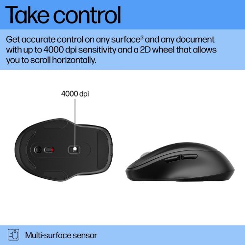 Купити Миша HP 510 Ultra-Fast Rechargeable Wireless (9C2F6AA) Black - ціна в Києві, Львові, Вінниці, Хмельницькому, Франківську, Україні | інтернет-магазин TELEMART.UA фото
