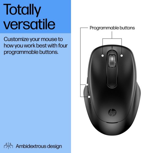 Купити Миша HP 510 Ultra-Fast Rechargeable Wireless (9C2F6AA) Black - ціна в Києві, Львові, Вінниці, Хмельницькому, Франківську, Україні | інтернет-магазин TELEMART.UA фото