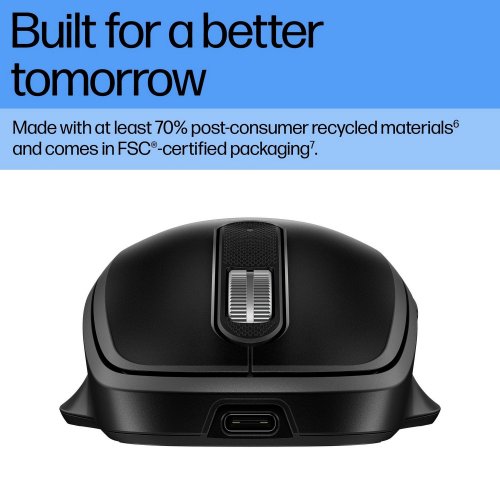 Купити Миша HP 510 Ultra-Fast Rechargeable Wireless (9C2F6AA) Black - ціна в Києві, Львові, Вінниці, Хмельницькому, Франківську, Україні | інтернет-магазин TELEMART.UA фото