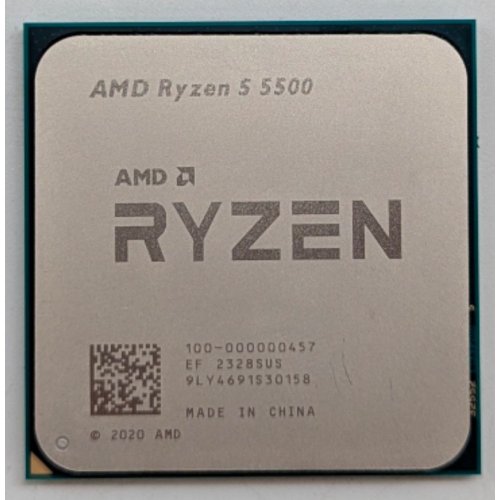 Купить Процессор AMD Ryzen 5 5500 3.6(4.2)GHz 16MB sAM4 Tray (100-000000457) (Восстановлено продавцом, 785335) с проверкой совместимости: обзор, характеристики, цена в Киеве, Днепре, Одессе, Харькове, Украине | интернет-магазин TELEMART.UA фото