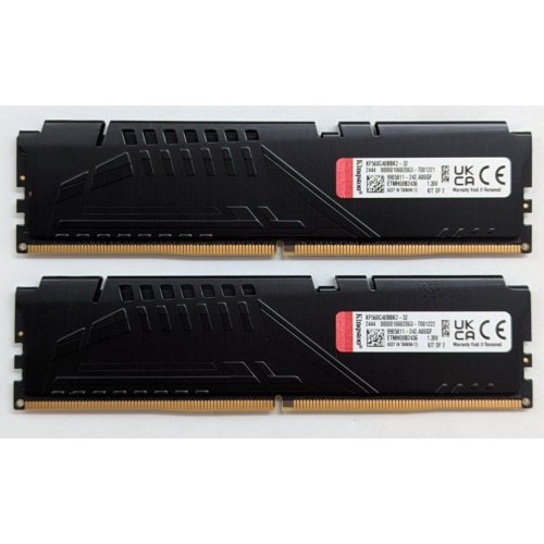 Купить Озу Kingston DDR5 32GB (2x16GB) 6000Mhz FURY Beast Black (KF560C40BBK2-32) (Восстановлено продавцом, 785337) с проверкой совместимости: обзор, характеристики, цена в Киеве, Днепре, Одессе, Харькове, Украине | интернет-магазин TELEMART.UA фото
