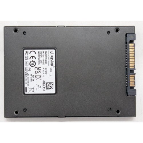 Купить Ssd-диск Kingston SSDNow A400 TLC 480GB 2.5'' (SA400S37/480G) (Восстановлено продавцом, 785345) с проверкой совместимости: обзор, характеристики, цена в Киеве, Днепре, Одессе, Харькове, Украине | интернет-магазин TELEMART.UA фото
