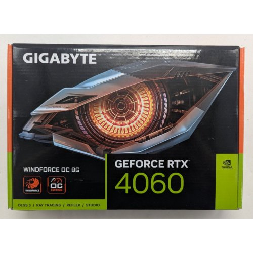 Відеокарта Gigabyte GeForce RTX 4060 Windforce OC 8192MB (GV-N4060WF2OC-8GD) (Відновлено продавцем, 785357) купити з перевіркою сумісності: огляд, характеристики, ціна у Києві, Львові, Вінниці, Хмельницькому, Івано-Франківську, Україні | інтернет-магазин TELEMART.UA фото