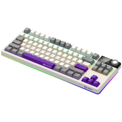 Купить Клавиатура Lorgar KBP70TKLW RGB Mechanical Linear Toxic Purple Switches Wireless (LRG-KBP70TKLW-RT-US) Beige - цена в Харькове, Киеве, Днепре, Одессе
в интернет-магазине Telemart фото