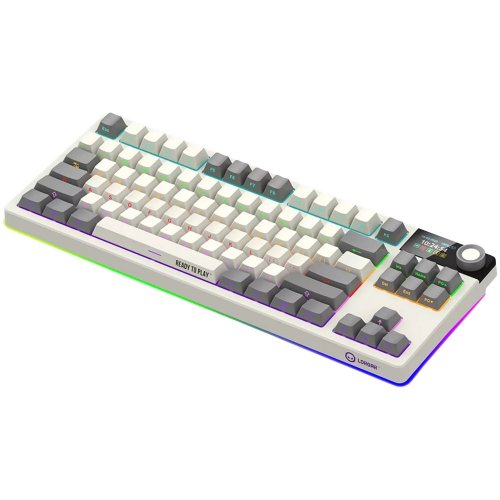 Купить Клавиатура Lorgar KBP70TKLW RGB Mechanical Linear Toxic Purple Switches Wireless (LRG-KBP70TKLW-RT-US) Beige - цена в Харькове, Киеве, Днепре, Одессе
в интернет-магазине Telemart фото