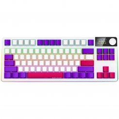 Клавіатура Lorgar KBP70TKLW RGB Mechanical Linear Toxic Purple Switches Wireless (LRG-KBP70TKLW-WH-US) White