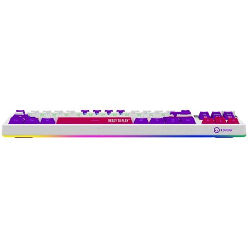 Купити Клавіатура Lorgar KBP70TKLW RGB Mechanical Linear Toxic Purple Switches Wireless (LRG-KBP70TKLW-WH-US) White - ціна в Києві, Львові, Вінниці, Хмельницькому, Франківську, Україні | інтернет-магазин TELEMART.UA фото