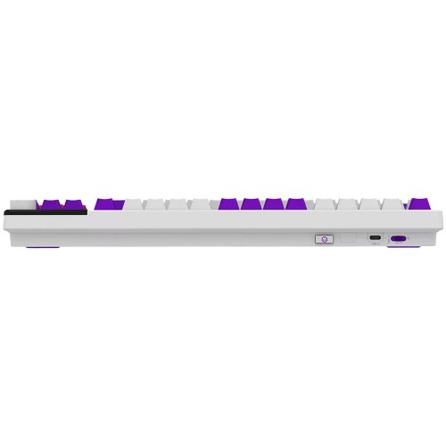 Купити Клавіатура Lorgar KBP70TKLW RGB Mechanical Linear Toxic Purple Switches Wireless (LRG-KBP70TKLW-WH-US) White - ціна в Києві, Львові, Вінниці, Хмельницькому, Франківську, Україні | інтернет-магазин TELEMART.UA фото