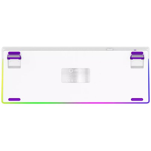 Купити Клавіатура Lorgar KBP70TKLW RGB Mechanical Linear Toxic Purple Switches Wireless (LRG-KBP70TKLW-WH-US) White - ціна в Києві, Львові, Вінниці, Хмельницькому, Франківську, Україні | інтернет-магазин TELEMART.UA фото