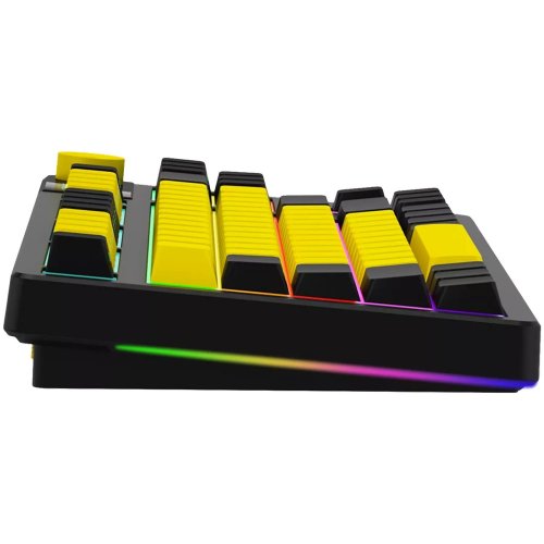 Купити Клавіатура Lorgar KBP70TKLW RGB Mechanical Linear Toxic Purple Switches Wireless (LRG-KBP70TKLW-YL-US) Yellow - ціна в Києві, Львові, Вінниці, Хмельницькому, Франківську, Україні | інтернет-магазин TELEMART.UA фото