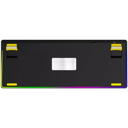 Купити Клавіатура Lorgar KBP70TKLW RGB Mechanical Linear Toxic Purple Switches Wireless (LRG-KBP70TKLW-YL-US) Yellow - ціна в Києві, Львові, Вінниці, Хмельницькому, Франківську, Україні | інтернет-магазин TELEMART.UA фото