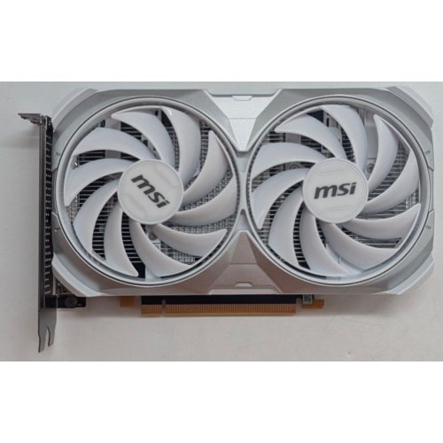 Відеокарта MSI GeForce RTX 4060 VENTUS 2X WHITE OC 8192MB (RTX 4060 VENTUS 2X WHITE 8G OC) (Відновлено продавцем, 785441) купити з перевіркою сумісності: огляд, характеристики, ціна у Києві, Львові, Вінниці, Хмельницькому, Івано-Франківську, Україні | інтернет-магазин TELEMART.UA фото