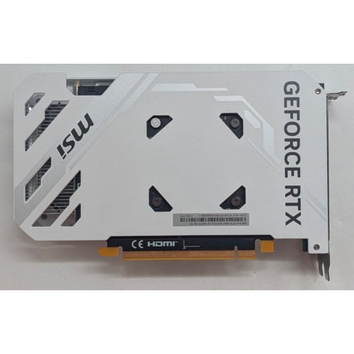 Відеокарта MSI GeForce RTX 4060 VENTUS 2X WHITE OC 8192MB (RTX 4060 VENTUS 2X WHITE 8G OC) (Відновлено продавцем, 785441) купити з перевіркою сумісності: огляд, характеристики, ціна у Києві, Львові, Вінниці, Хмельницькому, Івано-Франківську, Україні | інтернет-магазин TELEMART.UA фото
