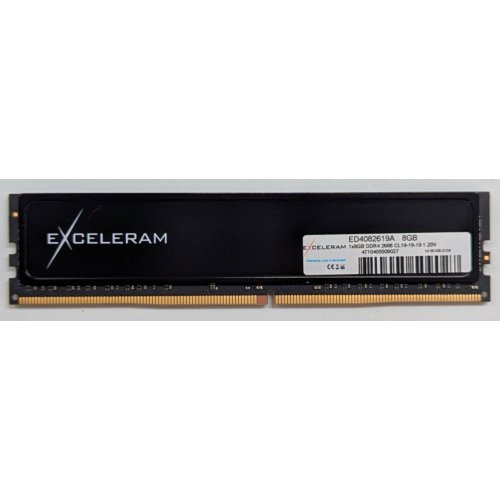 Озп Exceleram DDR4 8GB 2666 Mhz (ED4082619A) (Відновлено продавцем, 785476) купити з перевіркою сумісності: огляд, характеристики, ціна у Києві, Львові, Вінниці, Хмельницькому, Івано-Франківську, Україні | інтернет-магазин TELEMART.UA фото