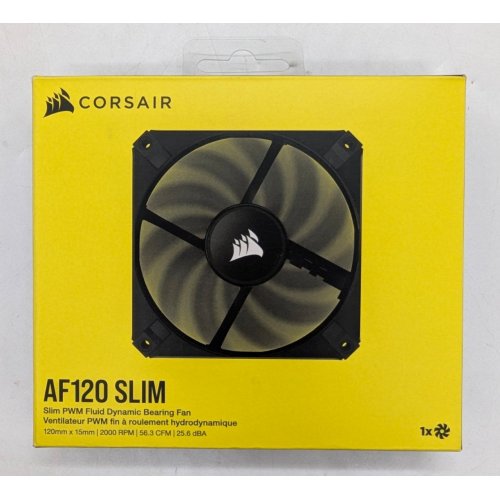 Купить Кулер для корпуса Corsair AF120 Slim (CO-9050144-WW) Black (Восстановлено продавцом, 785499) с проверкой совместимости: обзор, характеристики, цена в Киеве, Днепре, Одессе, Харькове, Украине | интернет-магазин TELEMART.UA фото