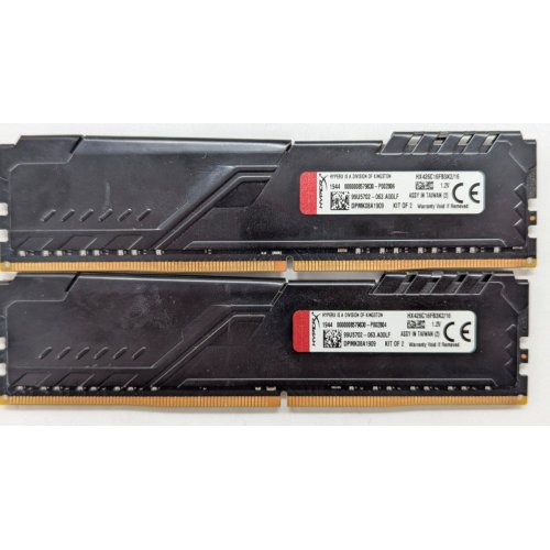 Озп HyperX DDR4 16GB (2x8GB) 2666Mhz Fury Black (HX426C16FB3K2/16) (Відновлено продавцем, 785683) купити з перевіркою сумісності: огляд, характеристики, ціна у Києві, Львові, Вінниці, Хмельницькому, Івано-Франківську, Україні | інтернет-магазин TELEMART.UA фото
