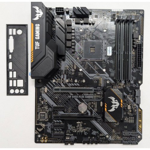 Купить Материнская плата Asus TUF B450-PLUS GAMING (sAM4, AMD B450) (Восстановлено продавцом, 785722) с проверкой совместимости: обзор, характеристики, цена в Киеве, Днепре, Одессе, Харькове, Украине | интернет-магазин TELEMART.UA фото