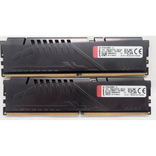 Купить Озу Kingston DDR5 32GB (2x16GB) 6000Mhz FURY Beast Black (KF560C30BBK2-32) (Восстановлено продавцом, 785746) с проверкой совместимости: обзор, характеристики, цена в Киеве, Днепре, Одессе, Харькове, Украине | интернет-магазин TELEMART.UA фото