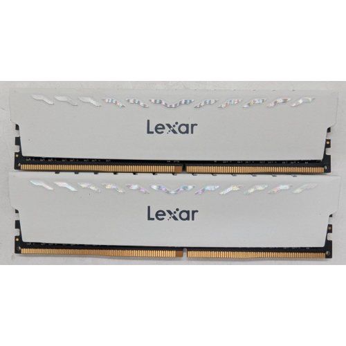 Купить Озу Lexar DDR4 16GB (2x8GB) 3600Mhz Thor White (LD4BU008G-R3600GDWG) (Восстановлено продавцом, 785748) с проверкой совместимости: обзор, характеристики, цена в Киеве, Днепре, Одессе, Харькове, Украине | интернет-магазин TELEMART.UA фото