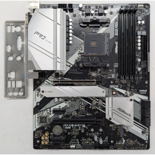 Материнська плата AsRock B550 Pro4 (sAM4, AMD B550) (Відновлено продавцем, 785766) купити з перевіркою сумісності: огляд, характеристики, ціна у Києві, Львові, Вінниці, Хмельницькому, Івано-Франківську, Україні | інтернет-магазин TELEMART.UA фото