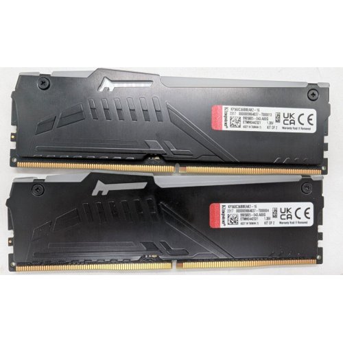 Озп Kingston DDR5 16GB (2x8GB) 6000Mhz FURY Beast RGB Black (KF560C30BBEAK2-16) (Відновлено продавцем, 785782) купити з перевіркою сумісності: огляд, характеристики, ціна у Києві, Львові, Вінниці, Хмельницькому, Івано-Франківську, Україні | інтернет-магазин TELEMART.UA фото