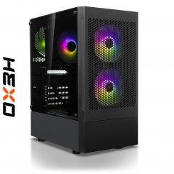 Комп'ютер HEXO Gaming RTX5060 Pro+ (HGP-5600N5060-32S1TBK) Black / AMD Ryzen 5 5600 (3.5-4.4), 6 ядер / RTX 5060 / 32 ГБ (DDR4) / 1024 ГБ (SSD)