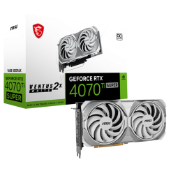 Відеокарта MSI GeForce RTX 4070 Ti SUPER 16G VENTUS 2X WHITE OC 16384MB (RTX 4070 Ti SUPER 16G VENTUS 2X WHITE OC) (Відновлено продавцем, 785937)