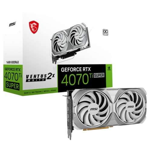 Купить Видеокарта MSI GeForce RTX 4070 Ti SUPER 16G VENTUS 2X WHITE OC 16384MB (RTX 4070 Ti SUPER 16G VENTUS 2X WHITE OC) (Восстановлено продавцом, 785937) с проверкой совместимости: обзор, характеристики, цена в Киеве, Днепре, Одессе, Харькове, Украине | интернет-магазин TELEMART.UA фото
