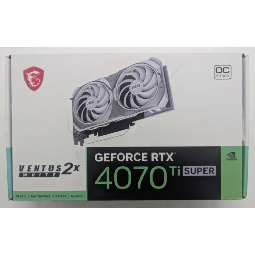 Купить Видеокарта MSI GeForce RTX 4070 Ti SUPER 16G VENTUS 2X WHITE OC 16384MB (RTX 4070 Ti SUPER 16G VENTUS 2X WHITE OC) (Восстановлено продавцом, 785937) с проверкой совместимости: обзор, характеристики, цена в Киеве, Днепре, Одессе, Харькове, Украине | интернет-магазин TELEMART.UA фото