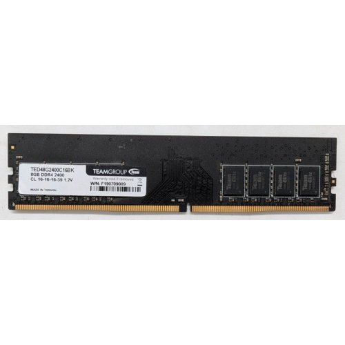 Озп Team DDR4 8GB 2400Mhz (TED48G2400C16BK) (Відновлено продавцем, 785968) купити з перевіркою сумісності: огляд, характеристики, ціна у Києві, Львові, Вінниці, Хмельницькому, Івано-Франківську, Україні | інтернет-магазин TELEMART.UA фото